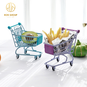 <span class=keywords><strong>Venta</strong></span> caliente restaurante cocina Mini <span class=keywords><strong>supermercado</strong></span> carrito <span class=keywords><strong>de</strong></span> la compra varios colores Metal Snacks Trolley - Product Image 3