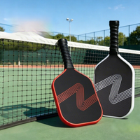 Raquette de pickleball en fibre de carbone pressée à chaud transfrontalière T700, finition mate texturée, qualité compétition, 44 700g