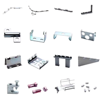 Plateau à câbles en treillis métallique électrogalvanisé personnalisable avec supports de montage et accessoires de fixation, panier à câbles en acier galvanisé