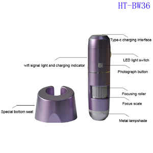 Ht-Bw36 WiFiワイヤレスデジタル顕微鏡5X-200X for AndroidおよびIos for Hair <span class=keywords><strong>Inspection</strong></span> - Product Image 4