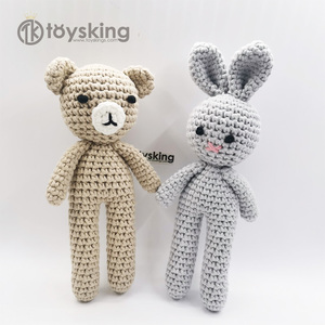 TK più venduto filato di cotone latte lavorato a maglia <span class=keywords><strong>orso</strong></span> fatto a mano Crochet giocattoli <span class=keywords><strong>Amigurumi</strong></span> dalla fabbrica direttamente personalizzato OEM il vostro disegno - Product Image 6