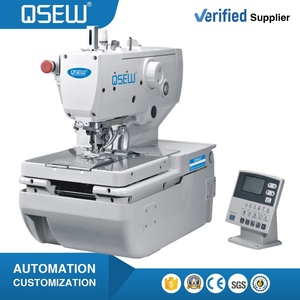 Máquina de Coser Industrial Electrónica de Accionamiento Directo QS-9820-01 para Trajes de Mezclilla con Ojales Redondos - Product Image 1