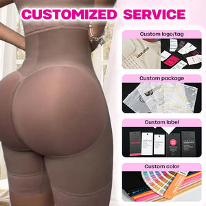 Fajas de Abdomen posparto Panty Bbl Cintura alta Levantador de glúteos Control de barriga Compresión Fajas cortas para mujeres - Product Image 3