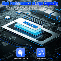 Tablette industrielle Android robuste IP68 de 8 pouces, terminal 4G LTE, écran lisible en plein soleil 1000 nits, GPS, gestion de flotte de véhicules