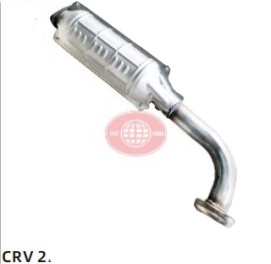 Nuevo Catalizador de Escape de Alto Flujo Euro4 Euro5, Convertidor Catalítico Cerámico para CRV 2.0L 2008, Tubo de Escape de Acero Inoxidable - Product Image 2