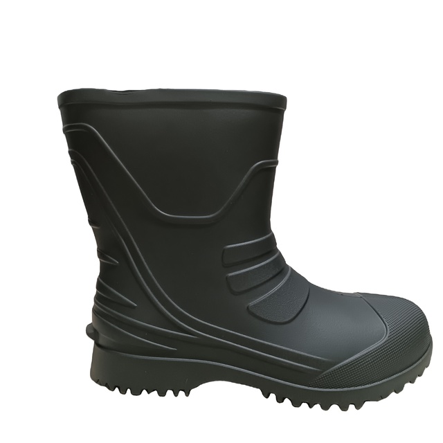 EVA Black Ankle Boots Nonslip Warm Comfortable Short Rain Snow Boots Winter Boot Waterproof Lightweight