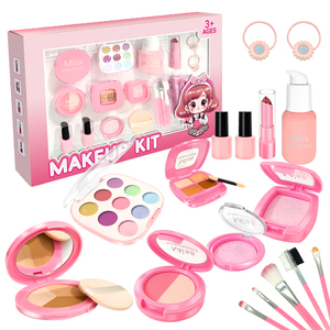 Ensemble de jeu de maquillage en plastique non toxique pour filles et enfants, kit de simulation de cosmétiques pour jeu d'imitation, idéal pour le dropshipping Shopify - Product Image 2