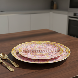 Service de vaisselle de restaurant en porcelaine fine, motif cheval, assiettes à dîner et à pain, compatible lave-vaisselle, comprend un kit cuillère/fourchette/couteau/baguettes - Product Image 2