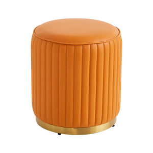 Puf de cuero para sala de estar, taburete de mesa de centro moderno otomano, asiento cómodo, cambio de zapatos a la moda - Product Image 5