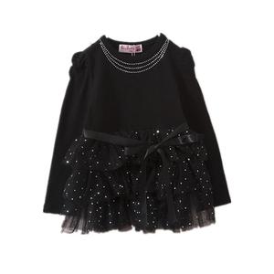 Ropa de Verano al por Mayor para Niños, Vestido de Manga Larga con Cinturón de Lazo para Niñas Pequeñas, de un Proveedor Chino - Product Image 1