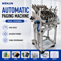 Machine de pagination automatique à double canal avec alimentation par aspiration pour sacs en aluminium, pochettes, cartes et matériaux d'emballage
