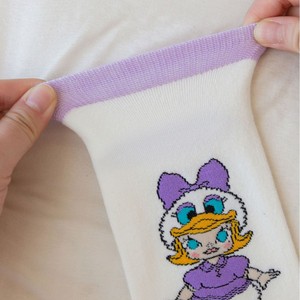 Calcetines tobilleros de punto de dibujos animados para mujer, calcetines náuticos de algodón antibacterianos, venta al por mayor, otoño e invierno, 2017 - Product Image 4