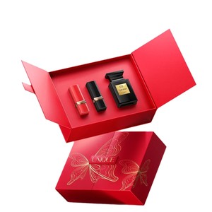 Custom Foldable Cosmetic Gift <b>Box</b> Book Shape One Piece Lid Double Door Eco Friendly Packaging For <b>Makeup</b> Organizers - Product Image 2