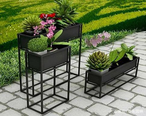 Maceta Moderna Nórdica Grande <span class=keywords><strong>para</strong></span> Interiores, Jardinera Rectangular Creativa <span class=keywords><strong>de</strong></span> Aluminio <span class=keywords><strong>para</strong></span> Plantas Verdes, <span class=keywords><strong>para</strong></span> Hogar y Jardín - Product Image 3