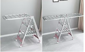 The Salon Clothes Rack, the Floor-<b>standing</b> Drying Rack, the Folding Clothes Rack, and the Towel Drying Rack. - Product Image 5