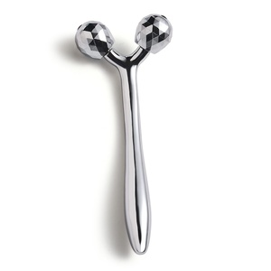 Custom Logo Mini Portable Manual <b>Metal</b> Handle Skincare 3D Eye Cream Massage <b>Roller</b> Sticks - Product Image 4