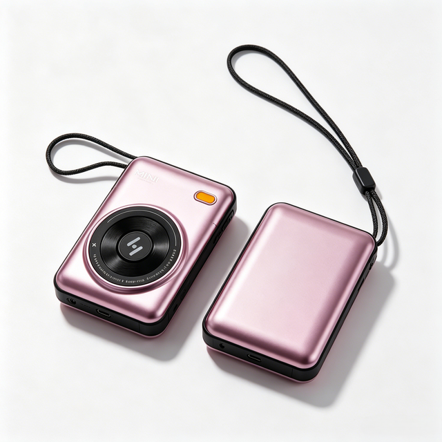 Camera Style Portable Mini Power Bank, 22.5W Super Fast Charging 10000/20000mAh Digital Display Power Bank