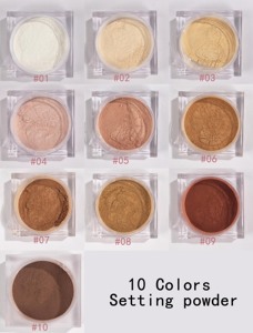 <span class=keywords><strong>Polvo</strong></span> suelto Mineral mate translúcido impermeable sin logotipo personalizado etiqueta privada <span class=keywords><strong>polvo</strong></span> de ajuste de enfoque suave para piel oscura - Product Image 6