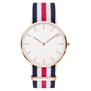 Hot Selling Reloj De Mujer Orologio Minimal Women Watch With Nylon Strap