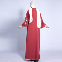 Nouvelle Arrivée - Robe Longue Kimono Style Mode Ample et Ouverte, Vêtement Islamique avec Boutons aux Poignets, Robe Musulmane pour Femmes