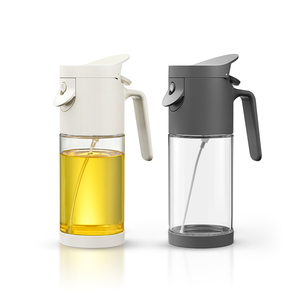 Pulvérisateur et distributeur d'huile 2-en-1 pour la <span class=keywords><strong>cuisine</strong></span>, 550 ml, en verre, pour huile d'olive, vaporisateur anti-goutte, compatible lave-vaisselle - Product Image 1
