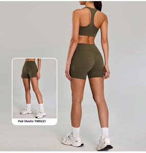 Soutien-gorge de <span class=keywords><strong>yoga</strong></span> grande taille pour femme, haute élasticité, compression, rembourré, doux, séchage rapide, respirant, maintien élevé pour le sport en extérieur - Product Image 3