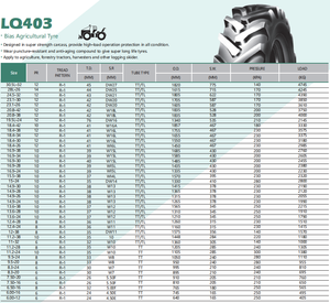 ยางรถไถเกษตรจีนขายส่ง รุ่น LQ403 16.5/85-28 16.9-24 ยางไบแอสสำหรับรถไถเกษตร 6.5/85-28 16.9-24 ยางรถไถเกษตร - Product Image 4