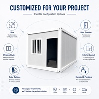 Maison préfabriquée moderne de luxe, ignifuge et durable, en kit, de 10, 20 ou 30 pieds, type conteneur, pour bureau, hôtel, centre commercial ou magasin