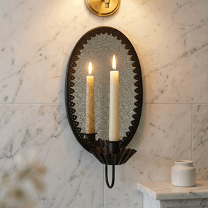 Vintage Oval <strong>Candle</strong> Holder Metal Wall Sconce Decorative <strong>Candle</strong> for <strong>Gothic</strong> Home Decor Hotel Interior Design Wholesale Custom - Product Image 3