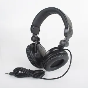 PC oyun oyun kulaklık için düşük adedi HIFI ses kulaklık DJ aşırı kulak kablolu stüdyo kulaklık