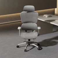 Chaise de bureau ergonomique à roulettes avec support de jambe et dossier réglable pour la maison, idéale pour le gaming - Meilleure vente