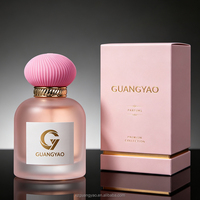 Flacon de parfum cylindrique de luxe avec vaporisateur, flacon de parfum vide de luxe avec boîte, flacon de parfum OEM de haute qualité