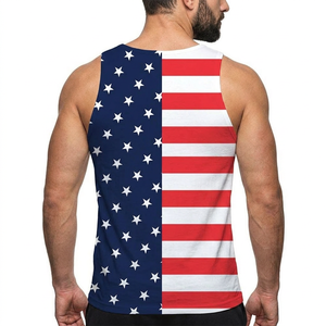Camiseta sin Mangas para Hombre, Cuello Redondo, Color Sólido, Transpirable, Tejido de Poliéster/Algodón de 160g, Ropa Deportiva Informal - Product Image 2