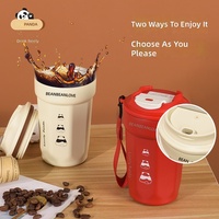 Botol Minum Kantor Stainless Steel 316 Panda Termos Vakum-Insulated Lucu untuk Minum Langsung