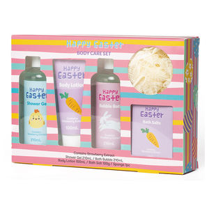 Coffret Cadeau Bain et Spa à Prix d'Usine, Vente Chaude en Gros, Contient Gel <span class=keywords><strong>Douche</strong></span>, Lait Corporel et Bain Moussant pour Pâques - Product Image 3