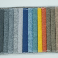 Tissu d'ameublement 100 % polyester aspect lin, imitation lin, teint, hydrofuge et coupe-vent pour canapé et textile de maison