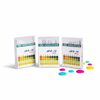 Bandelettes de test de pH universelles de précision WANBANG 0-14 avec précision de 1 pH, 88x65x10mm, pour l'eau, l'analyse de sol et les eaux usées industrielles