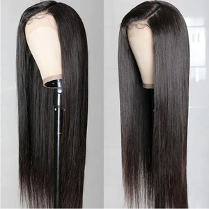 Peluca frontal transparente HD 250% 13x6, lisa, sin pegamento, pre-arrancada, cabello humano virgen vietnamita natural, con reflejos 613 - Product Image 3