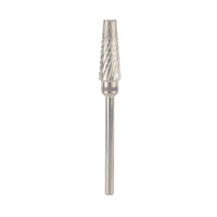 Ensemble de forets à ongles professionnels en carbure de tungstène et acrylique argenté, multi-grains, pour manucure, polissage de gel, nettoyage des cuticules et façonnage des ongles