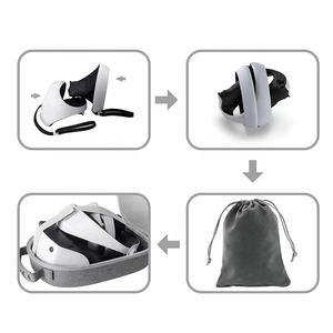 กระเป๋าเก็บของมีซิปแบบพกพาอุปกรณ์เสริมสำหรับเกมกระเป๋าถือฝาครอบป้องกันสำหรับ <span class=keywords><strong>VR2</strong></span> PS เข็มขัดวิเศษกระเป๋าถือ GP-516 - Product Image 5