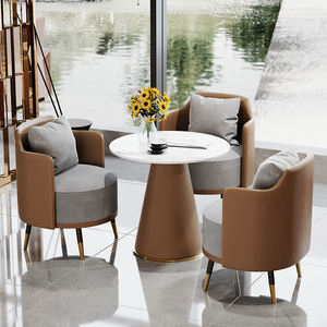 लक्जरी सोफे सोने के मखमली नर्म धातु आर्मचेयर होटल कार्यालय की कुर्सी आधुनिक घर सोफे एकांत सेट फर्नीचर लिविंग रूम सोफा - Product Image 4