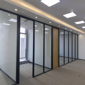 Sistemi di Partizione <span class=keywords><strong>per</strong></span> <span class=keywords><strong>Ufficio</strong></span> in Vetro Prefabbricati Modulari Parete in Vetro con Telaio e Porta <span class=keywords><strong>per</strong></span> <span class=keywords><strong>Ufficio</strong></span> Casa Cucina - Product Image 1