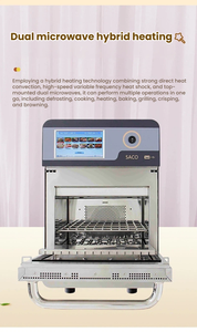 Forno Commerciale ad Alta Velocità per Pizza <span class=keywords><strong>da</strong></span> 12 Pollici, Sistema di Riscaldamento Ibrido, 432 Ricette Multilivello, Interno in Acciaio Inossidabile - Product Image 3