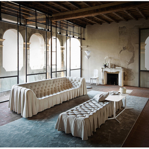 Stile <span class=keywords><strong>Busnelli</strong></span> divano sezionale in tessuto Beige moderno con rivestimento contemporaneo in tessuto crema divano modulare per <span class=keywords><strong>mobili</strong></span> One Stop - Product Image 2