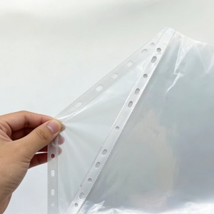 Pochette pour documents imperméable format A4, protège-feuilles transparent à 11 trous, sac de rangement pour papier - Product Image 5