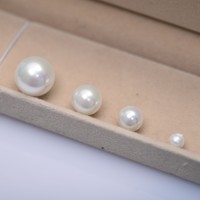 Perles artificielles blanches de haute qualité 3A, en vrac, de 8 mm, 9 mm et 10 mm, idéales pour la création de bijoux en perles abordables.