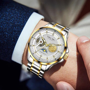 Nouvelle montre mécanique pour homme à mouvement automatique, design soleil, lune et étoiles, tendance <span class=keywords><strong>TikTok</strong></span> - Product Image 3
