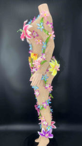 Vestidos de <span class=keywords><strong>Fiesta</strong></span> Largos <span class=keywords><strong>2022</strong></span>: Mono de Malla Transparente con Estampado Floral y Diamantes, Vestido de Playa Elegante e Informal - Product Image 2