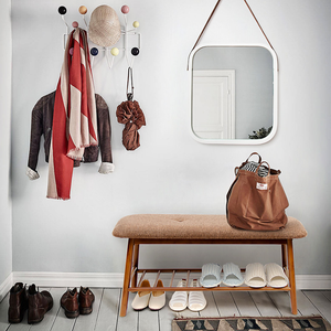 2022 Cabinet Bamboo <strong>Shoe</strong> Rack <strong>Bench</strong> with 1 Tiers Shelves Display <strong>Storage</strong> and Organizer for Bedroom, Entryway, <strong>Hallway</strong> - Product Image 2
