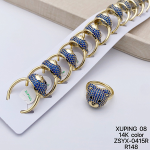 Joyería XUPING al por Mayor, <span class=keywords><strong>Anillo</strong></span> <span class=keywords><strong>de</strong></span> Moda con Baño <span class=keywords><strong>de</strong></span> Oro <span class=keywords><strong>de</strong></span> 14K, Piedras Sintéticas CZ, Diseño <span class=keywords><strong>de</strong></span> Oso y <span class=keywords><strong>Tortuga</strong></span> - Product Image 3
